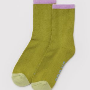 Ribbed Sock - Olive Mix