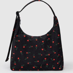 Nylon Shoulder Bag - Painted Wildflower