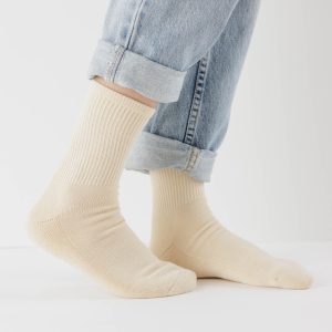 Ribbed Sock - Ecru