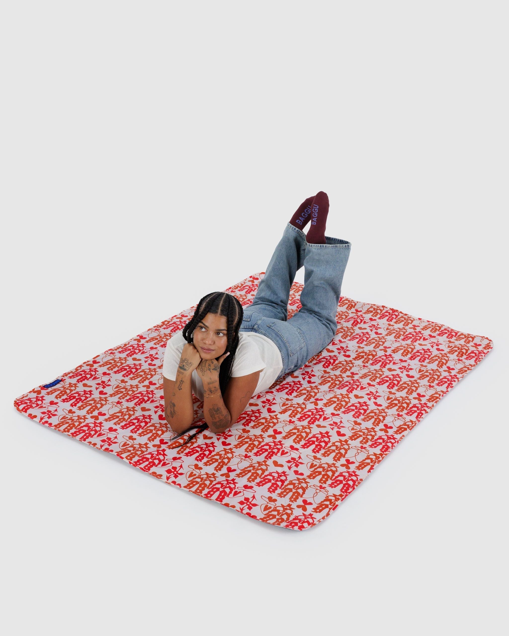 Puffy Picnic Blanket - Cowgirl - Image 2